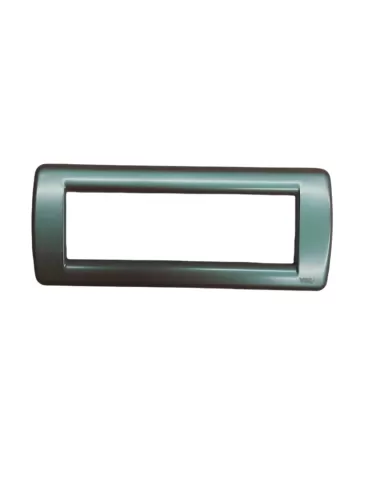 Vimar 16756.29 Idea Round Plate 6 Modules Petrol Mica